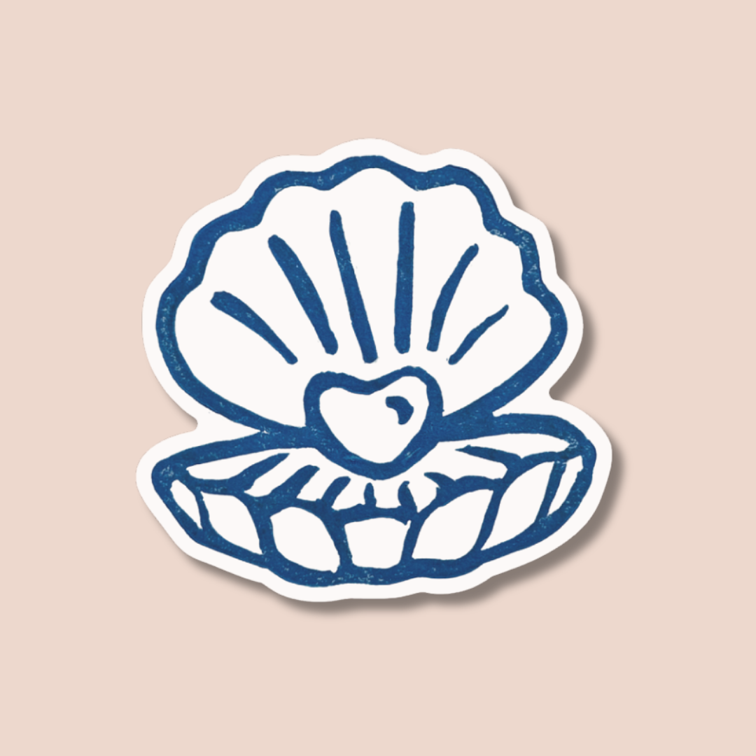 Heart of Pearl Sticker | 2" Waterproof Vinyl Sticker
