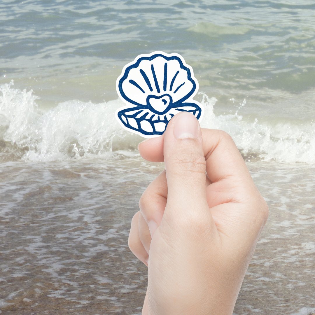 Heart of Pearl Sticker | 2" Waterproof Vinyl Sticker