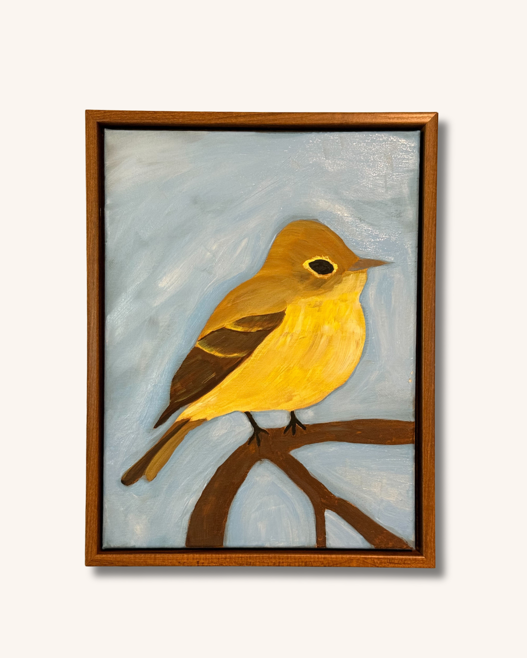 Western Flycatcher | Original Acrylic Painting | 9x12