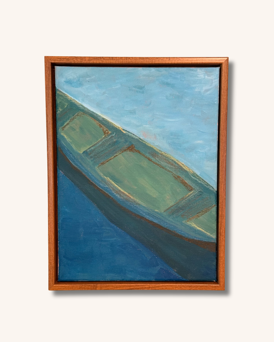 Canoe at Last Light | Original Acrylic Painting | 9x12