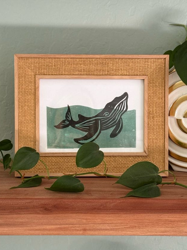Breaching Whale Print