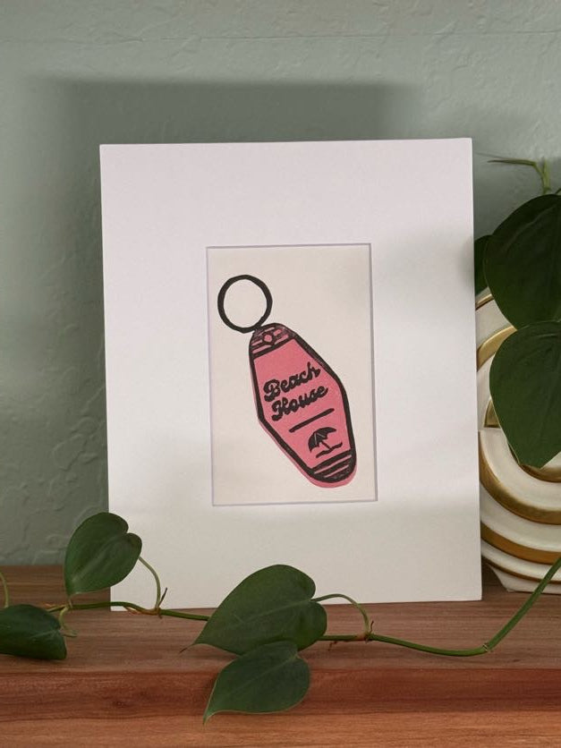 Key to the Beach House print