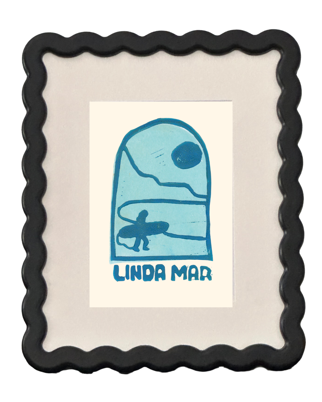 Linda Mar Linocut Print