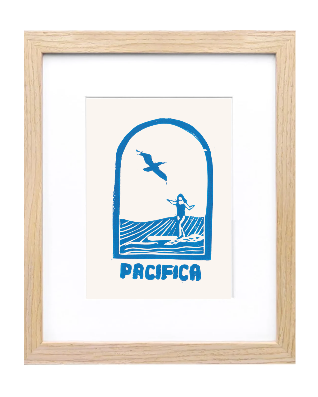 Pacifica Surfer Girl Print