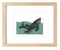 Breaching Whale Print