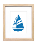 Star Sailboat Print