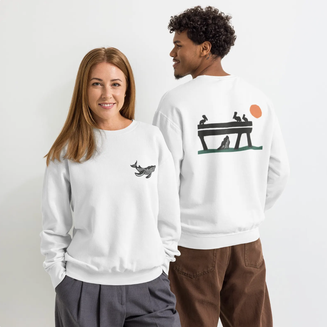 Pacifica Pier Memorial Crewneck | Fundraiser for Pacific Beach Coalition