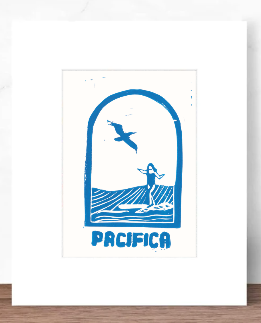 Pacifica Surfer Girl Print