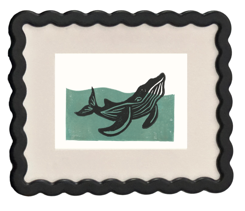 Breaching Whale Print