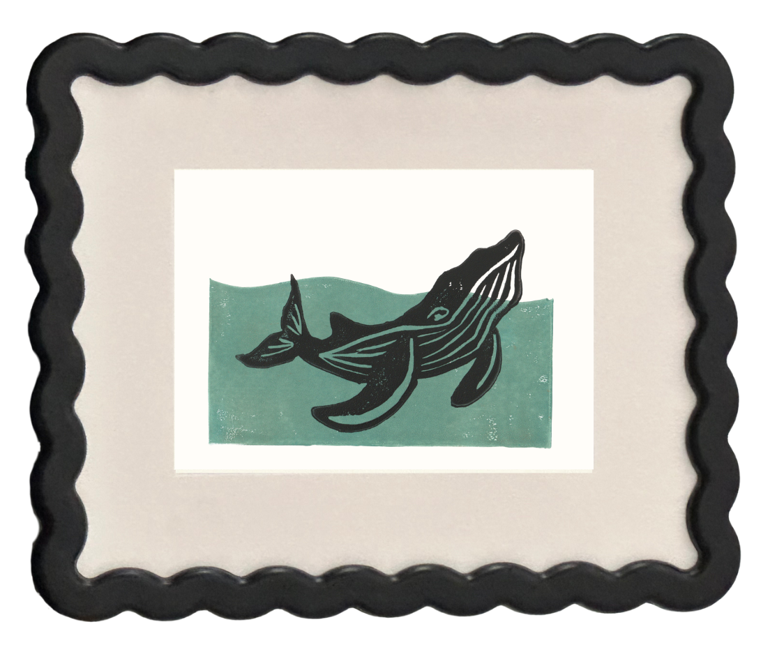 Breaching Whale Print